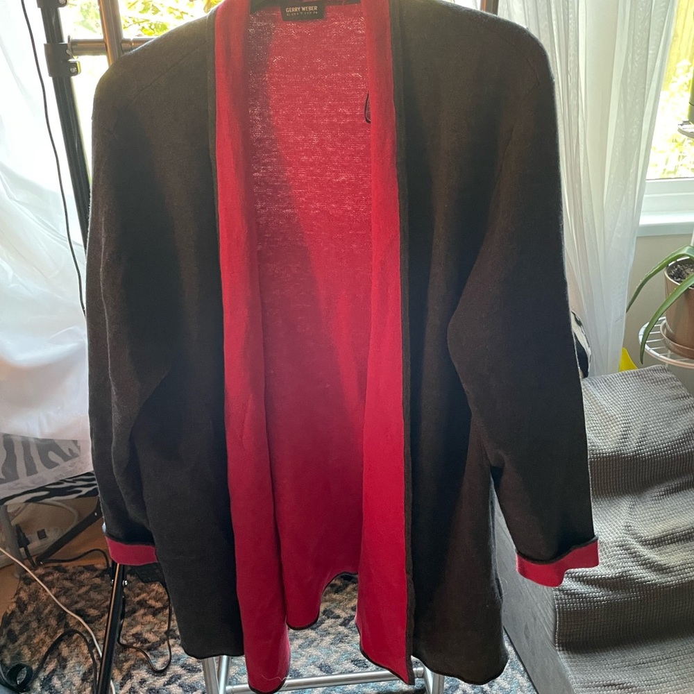 Gerry Weber Black and Pink Cardigan